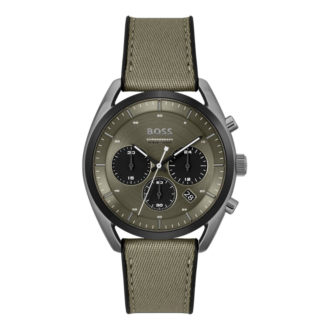 Hugo Boss Khaki Dial Men's chronograph Watch- 58129544