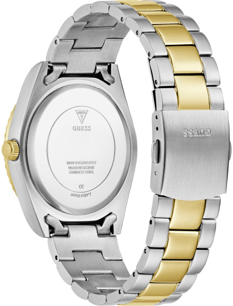 GUESS Green Dial Two-Tone Bracelet Men's Watch - GW0265G16