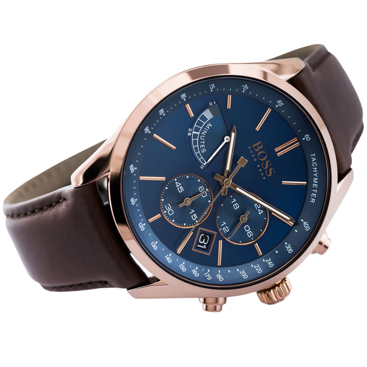 Hugo Boss Blue Dial Men's Chronograph Watch- 1513604