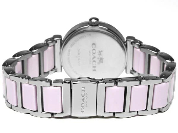 Coach sport ceramic Dual Tone Pink Dial Ladies Watch- 14502461