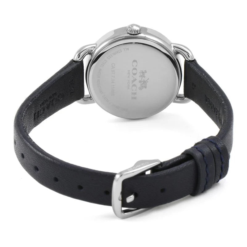 Coach Blue Leather Strap Ladies Watch-14502668