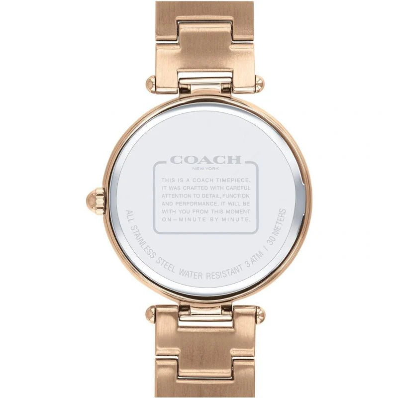 Coach Rose Gold Floral Dial Ladies Watch - 14503226
