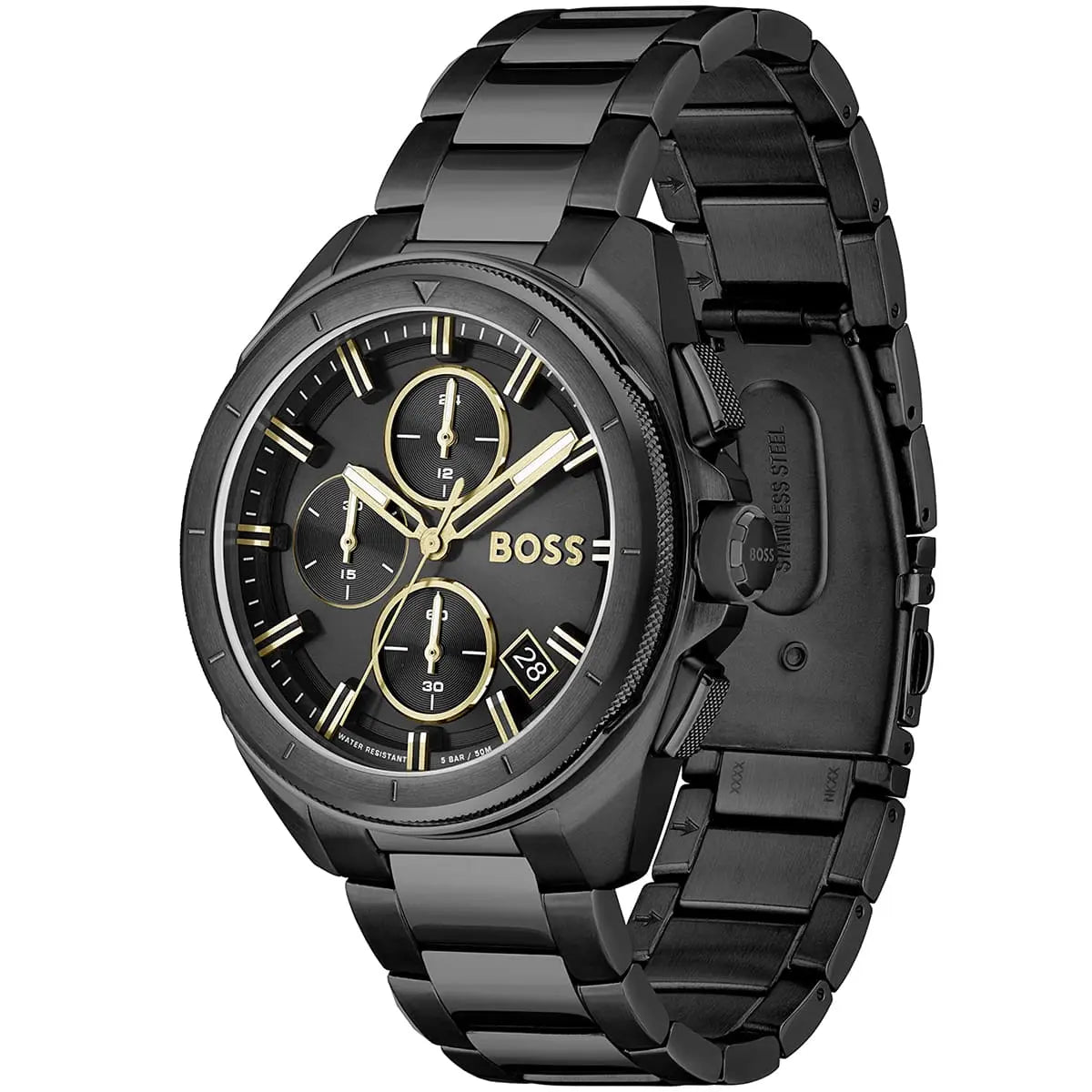 Hugo Boss Volane Black Dial Men's Chronograph Watch- 1513950