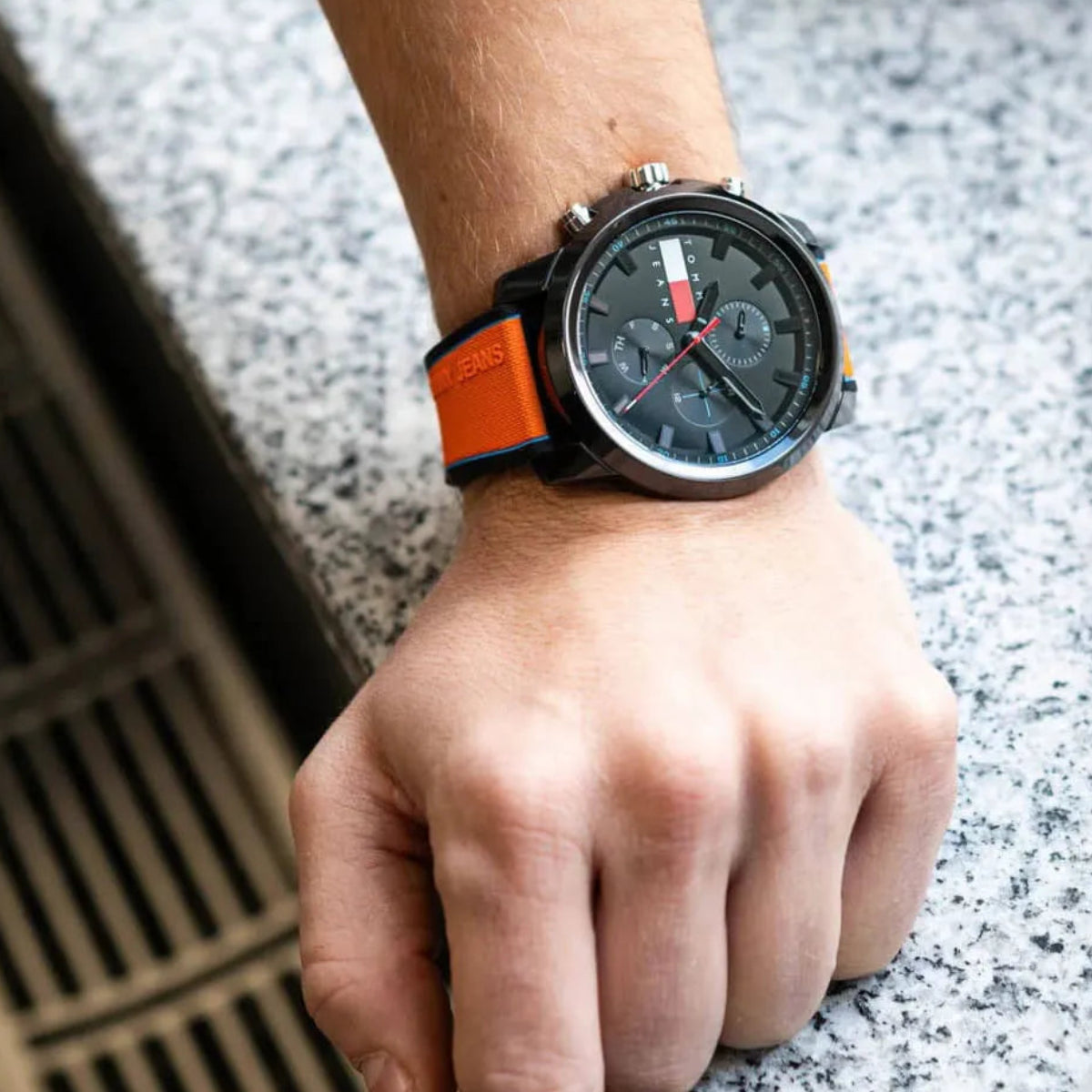 Tommy Hilfiger Black Dial 50mm Men's Watch - 1710583