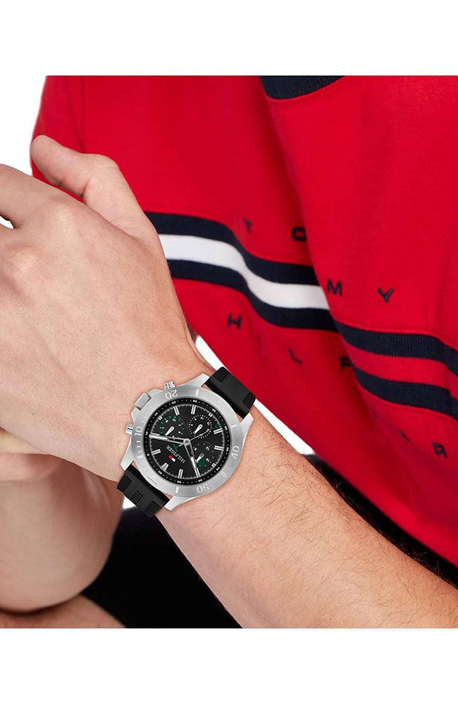 Tommy Hilfiger Bryan Multifunction watch with black strap Men's Watch - 1792111