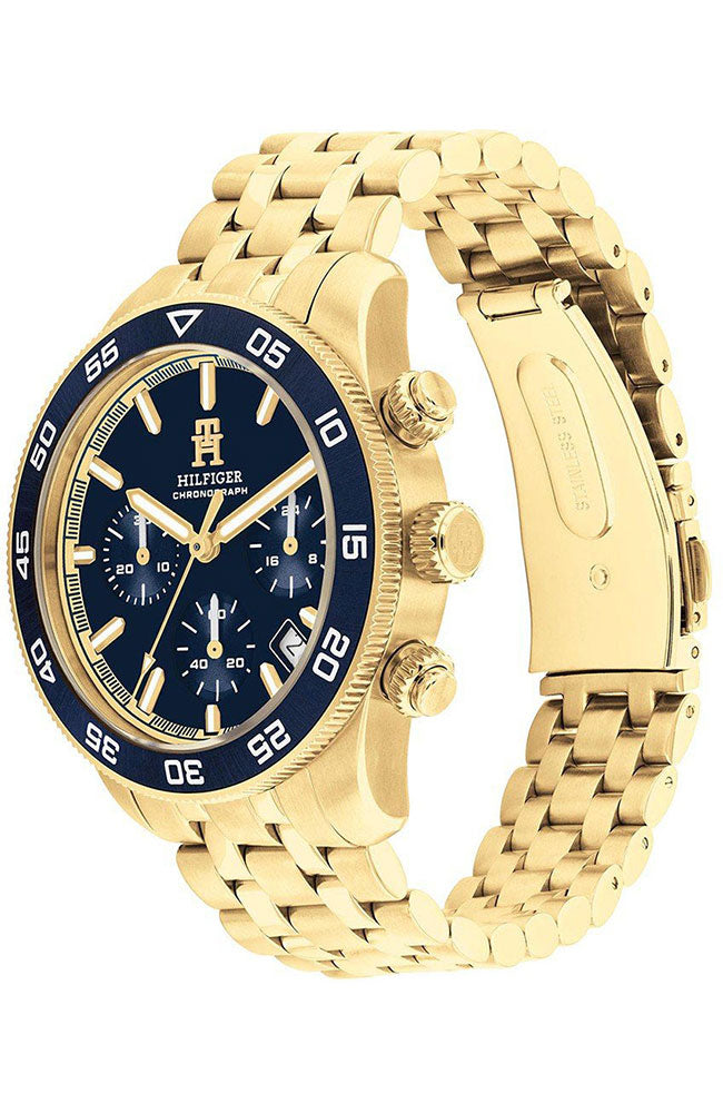 Tommy Hilfiger Stainless Steel Bracelet Blue Dial Men's Watch - 1792158