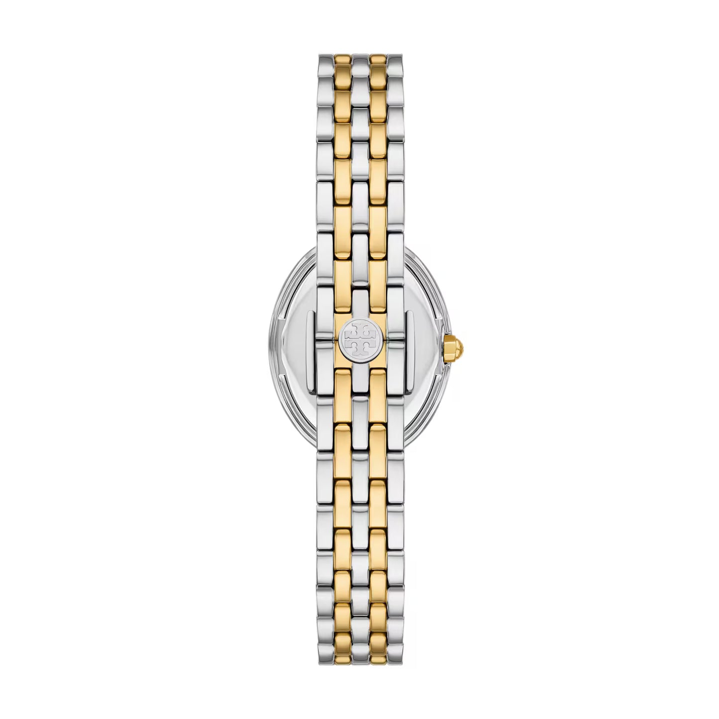 Tory Burch The Oval Two-Tone Stainless Steel Bracelet Ladies Watch - TBW6037