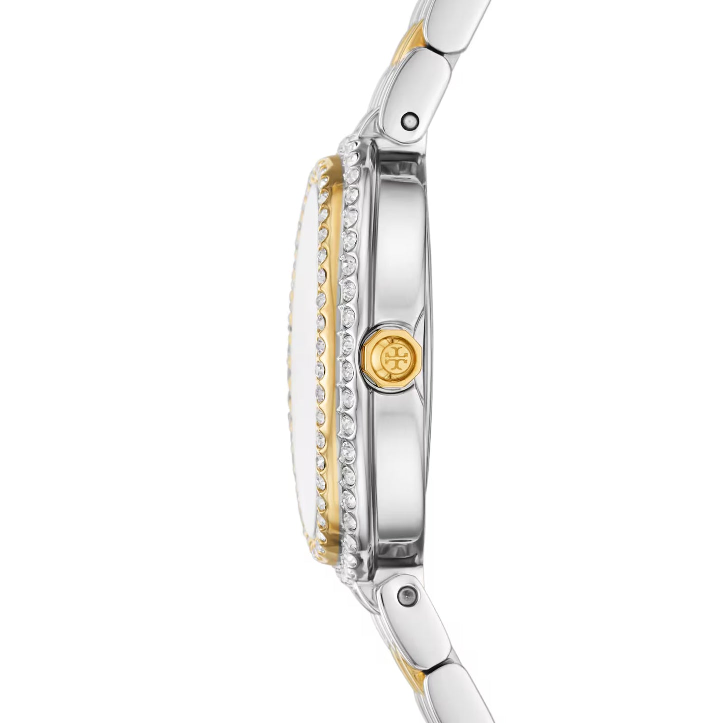 Tory Burch The Oval Two-Tone Stainless Steel Bracelet Ladies Watch - TBW6037