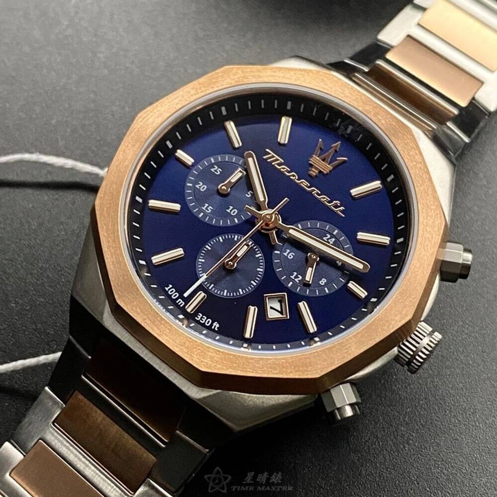 Maserati Stile Rose Gold Men's Chronograph Watch - R8873642002