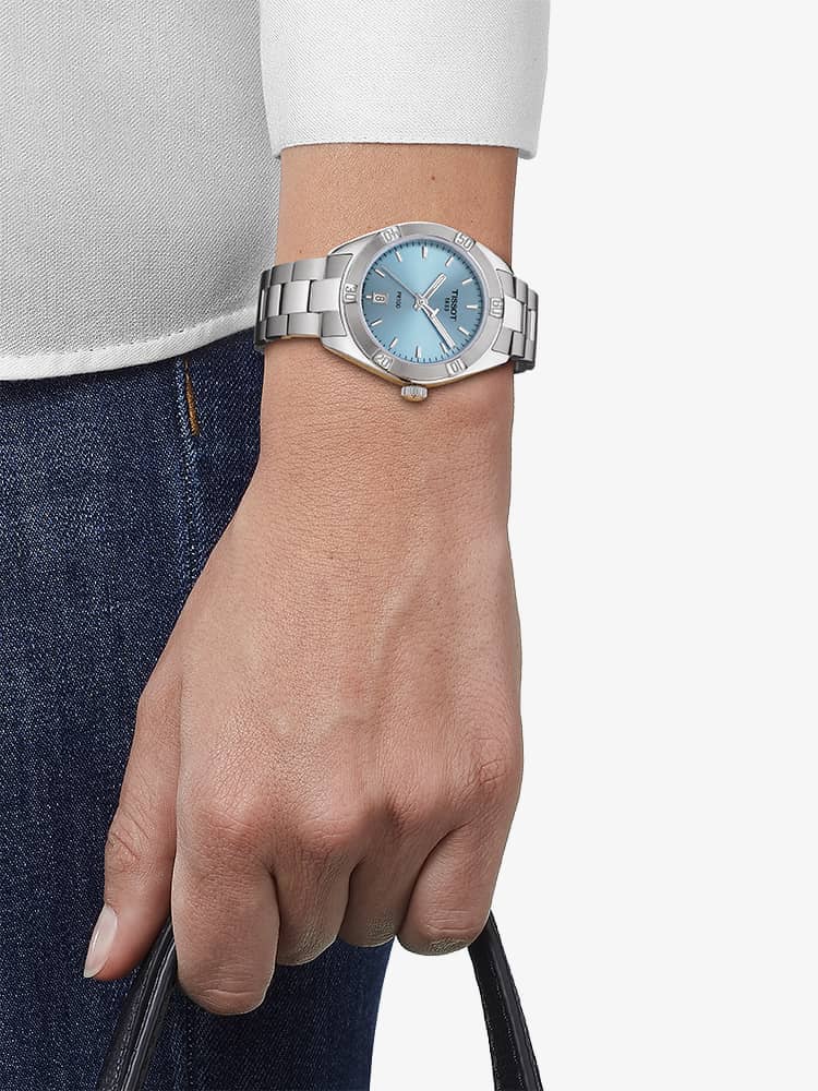 Tissot PR 100 Lady Sport Chic Ice Blue Dial ladies Watch - T101.910.11.351.00