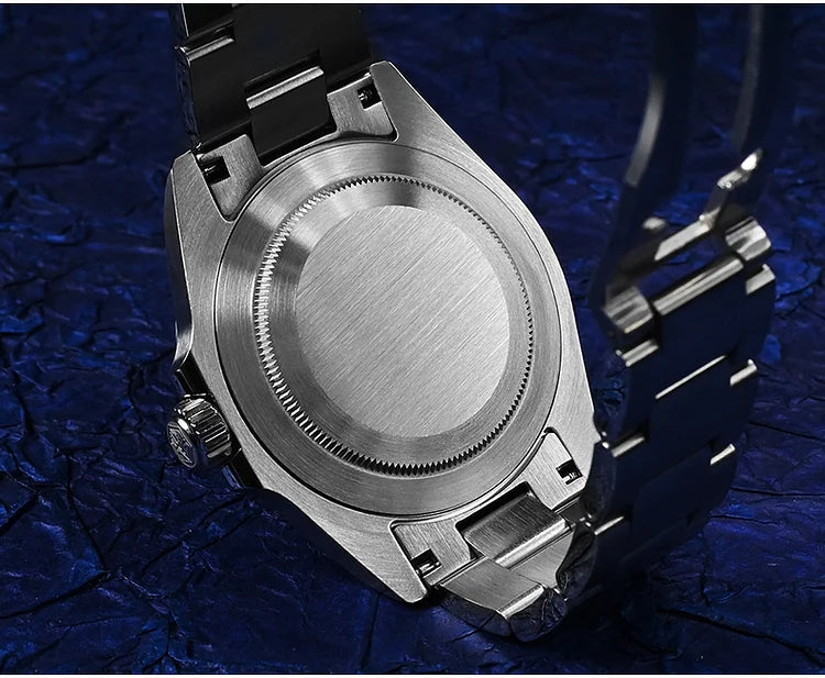 San Martin New Turbine Pilot Stainless Steel Men's Automatic Watch- SN0132
