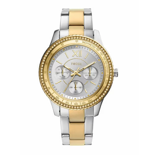 Fossil Dual Tone Multifunction Women's Watch- ES5107