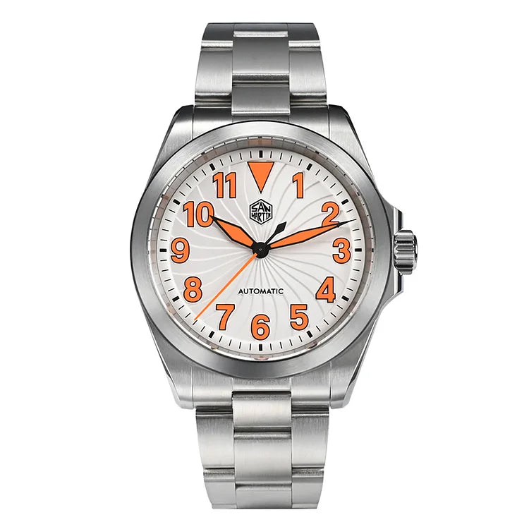 San Martin New Turbine Pilot Stainless Steel Men's Automatic Watch- SN0132