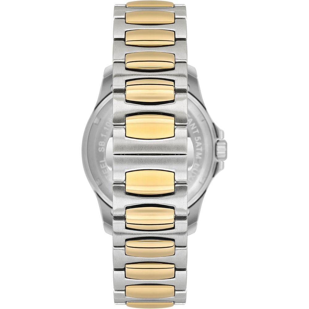 Santa Barbara Polo & Racquet Club Automatic Silver/White With Gold Tone Dial Men's Watch - SB.1.10629-5