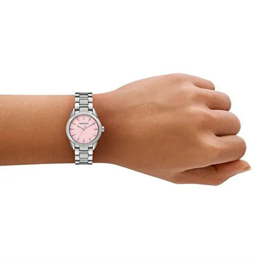 Tory Burch Small Miller Pink Dial Ladies Watch - TBW9065