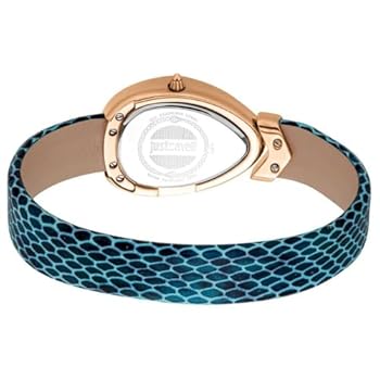 Just Cavalli Signature Snake Stainless Steel Gradient Blue (Sunray finish) Dial Ladies Watch - JC1L321M0055