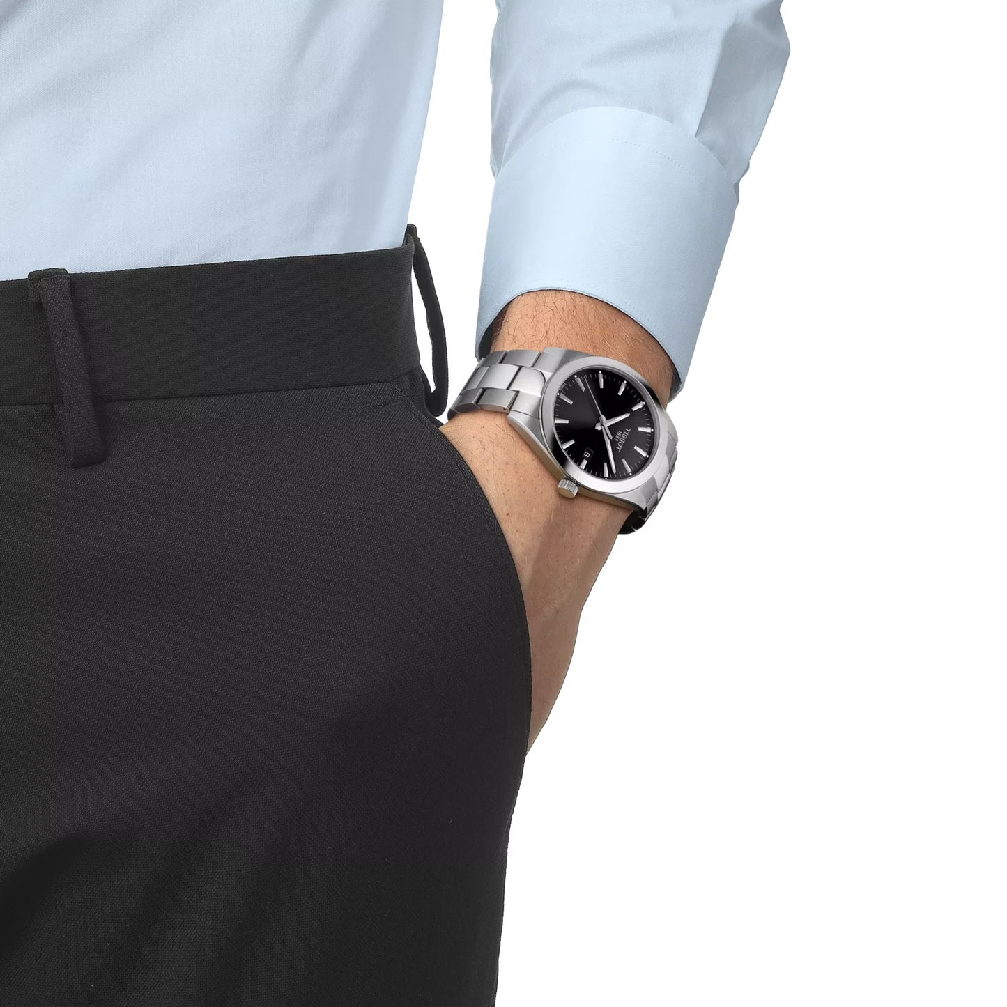 Tissot Gentleman Black Dial Men's Watch - T127.410.11.051.00