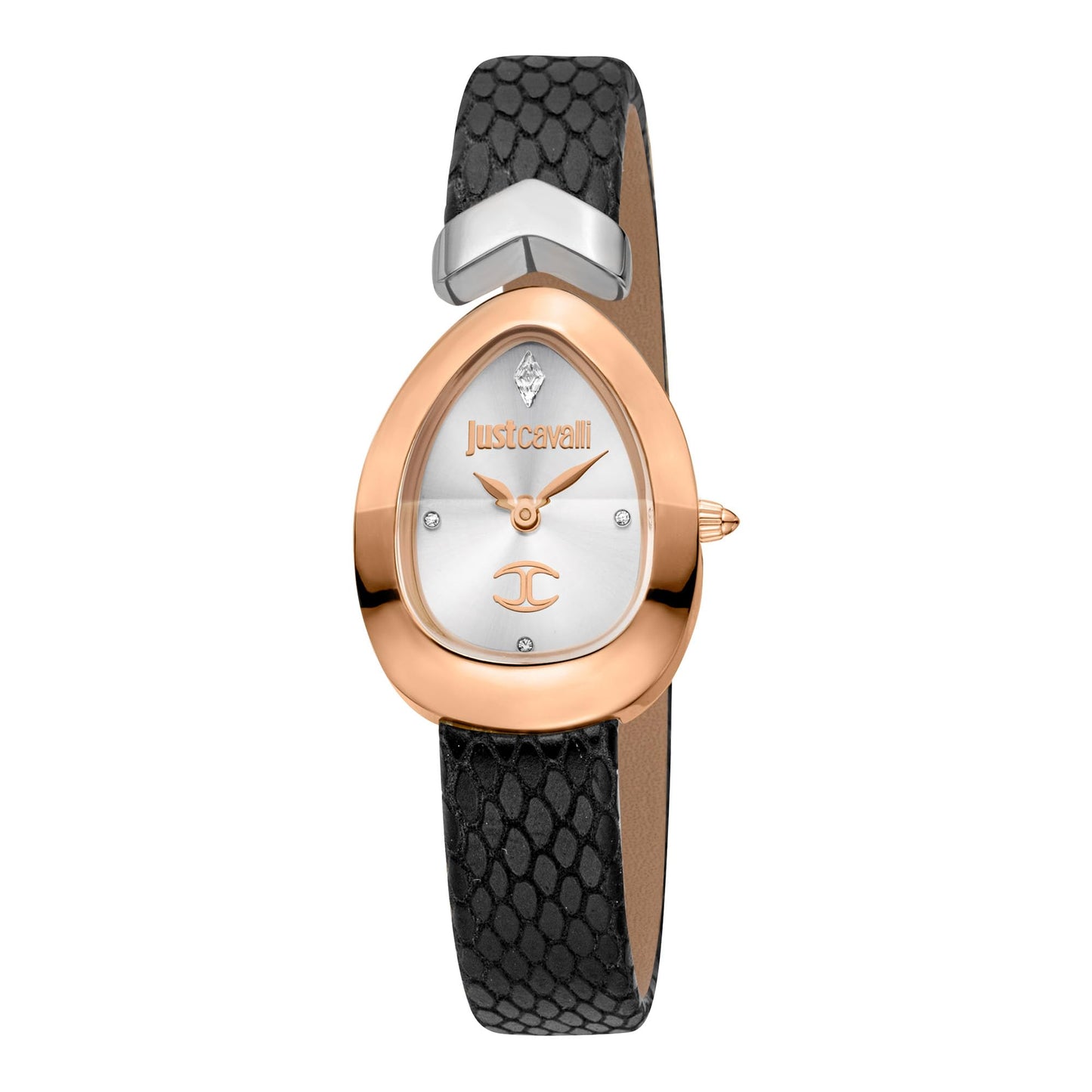 Just Cavalli Signature Snake Stainless Steel Rose Gold Color Ladies Watch - JC1L321M0065