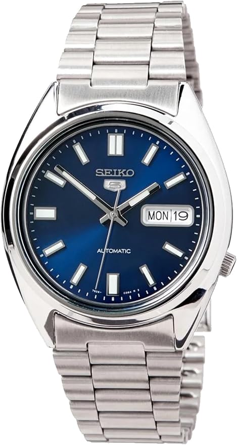 SEIKO 5 Automatic Blue Dial Stainless Steel Men's Watch - SNXS77