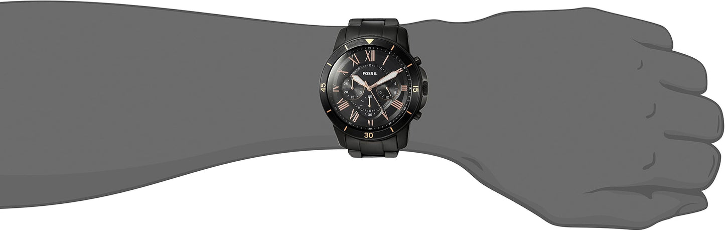 FOSSIL GRANT SPORT Analog Black Men's Chronograph Watch- FS5374