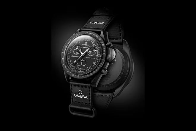 OMEGA x Swatch Mission to the Moonphase Snoopy New Moon Men's Watch - SO33B700
