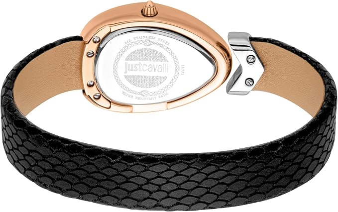 Just Cavalli Signature Snake Stainless Steel Rose Gold Color Ladies Watch - JC1L321M0065