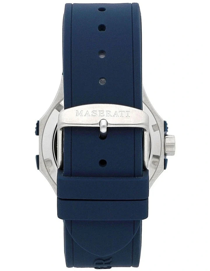 Maserati Potenza Skeleton Dial Blue Silicone Strap Men's Watch- R8821108028