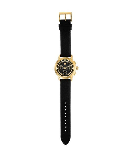 Tory Burch Black Dial Gold Tone Ladies Watch - TBW1055