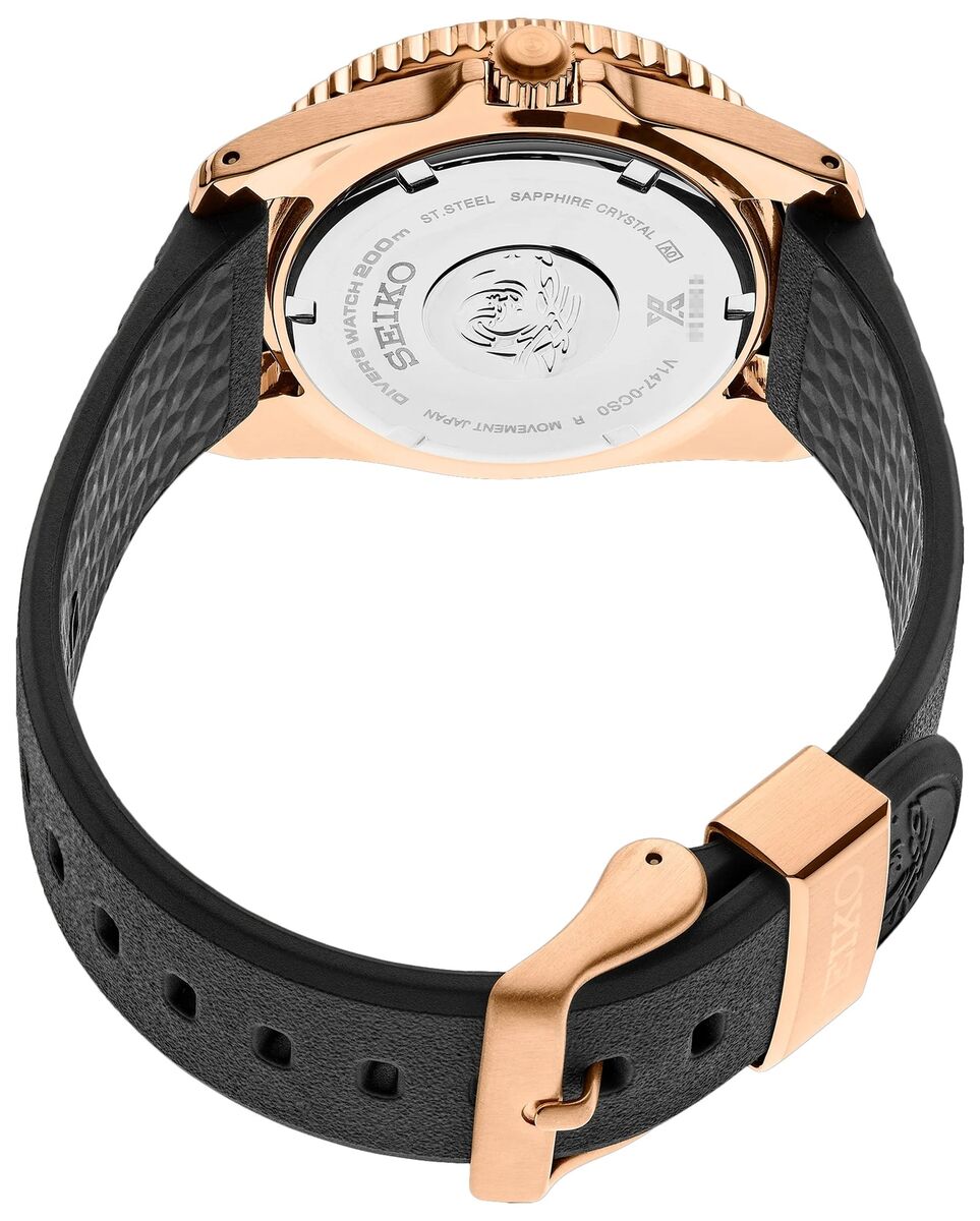 Seiko Prospex Solar Rose Gold Men's Diver Watch- SNE586P1