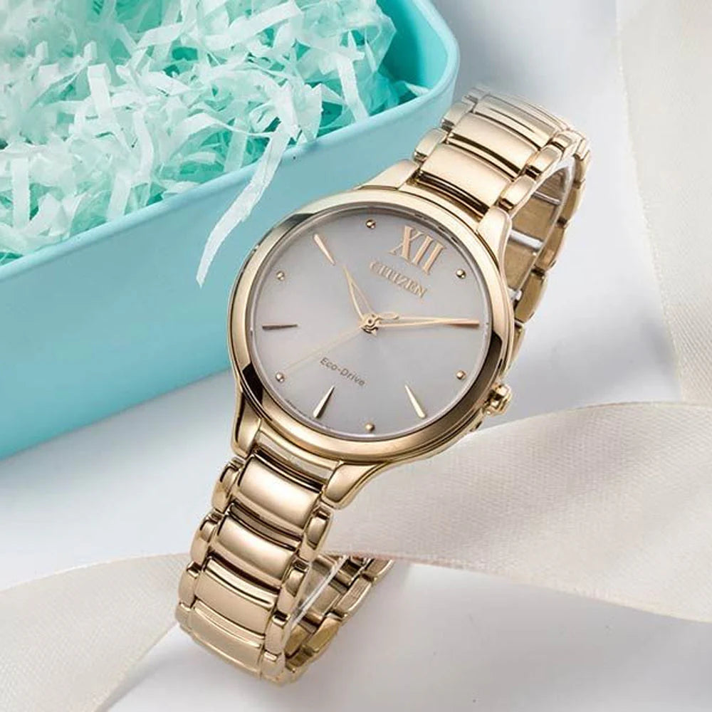 Citizen Eco-Drive Rose Gold Ladies Watch- EM0553-85A
