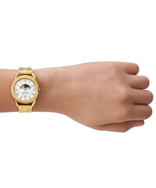 Tory Burch Miller White Dial Gold-Tone Ladies Watch - TBW7229