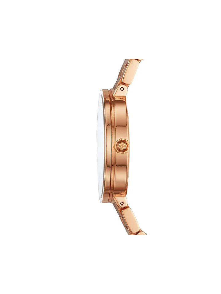 Tory Burch Reva Rose Gold-Tone Stainless Steel Female Watch- TBW4028