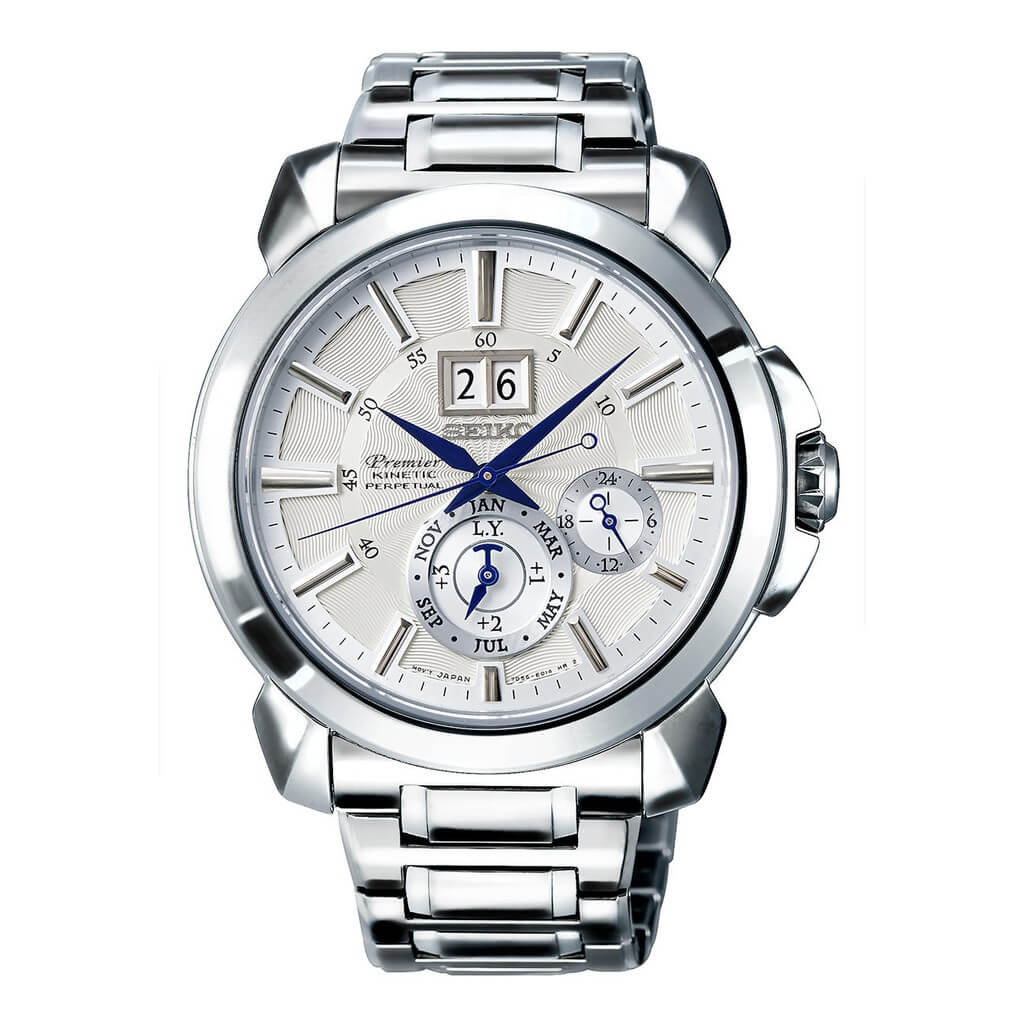 Seiko Premier Kinetic Perpetual Watch For Men- SNP159P1
