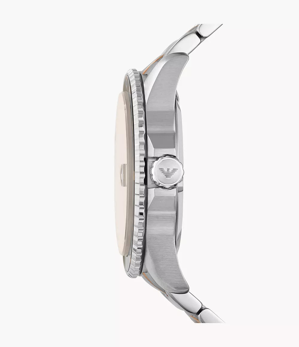 Emporio Armani Three-Hand Two-Tone Stainless Steel Men's Watch - AR11340