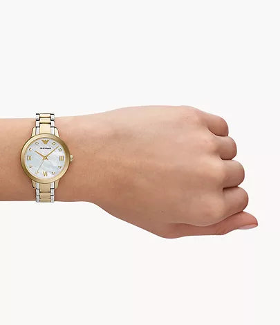 Emporio Armani White Dial Ladies Watch - AR11513