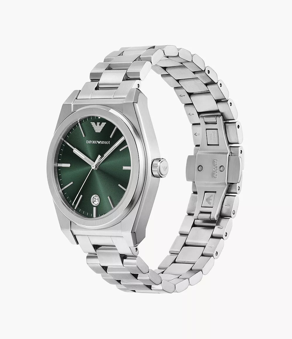 Emporio Armani Green Dial Quartz Movement Men's Watch - AR11621