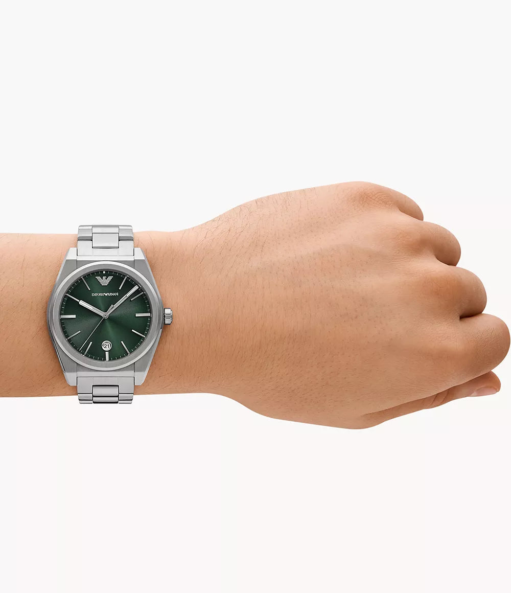 Emporio Armani Green Dial Quartz Movement Men's Watch - AR11621