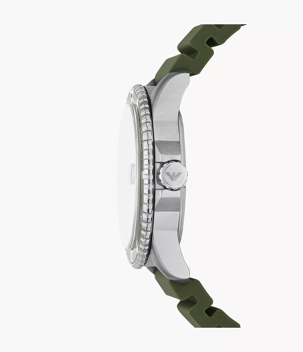 Emporio Armani Green Dial Green Strap Men's Watch - AR11638