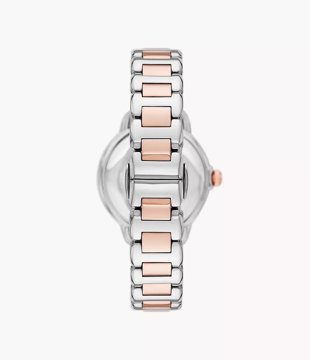 Emporio Armani Three-Hand Dual Tone Ladies Watch- AR11643