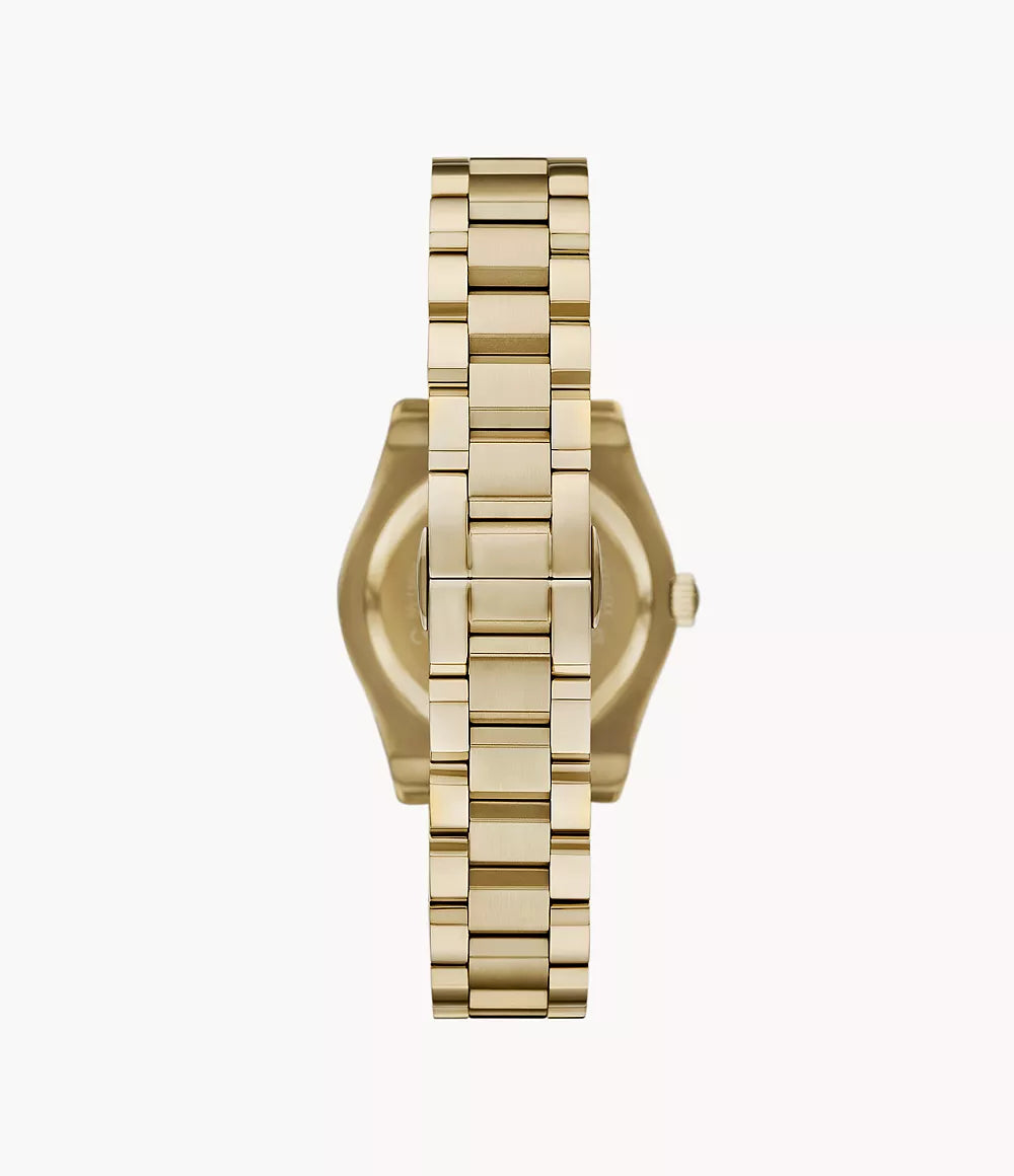 Emporio Armani Three-Hand Date Gold-Tone Ladies Watch- AR11657
