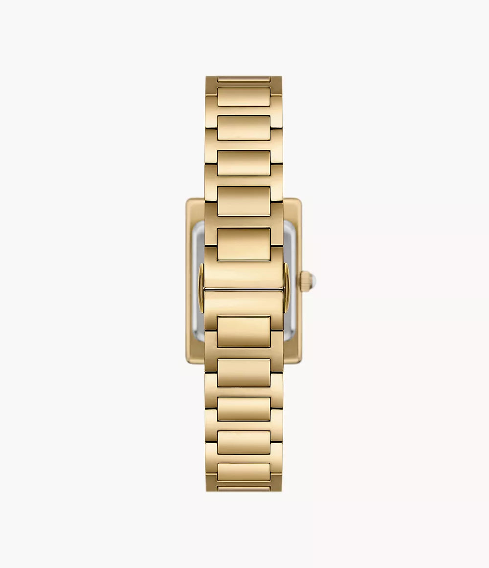 Emporio Armani Two-Hand Gold-Tone White Dial Ladies Watch - AR11659
