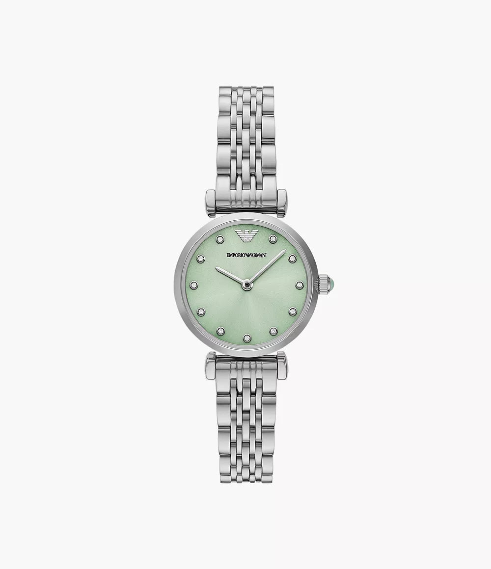 Emporio Armani Two-Hand Stainless Steel Ladies Watch - AR11667