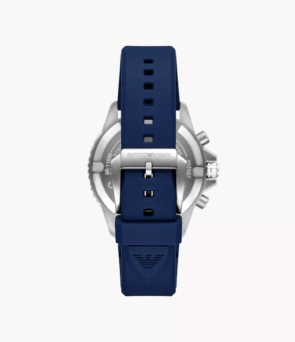 Emporio Armani World Explorer Solar-Powered Blue Dial Men's Watch - AR11696