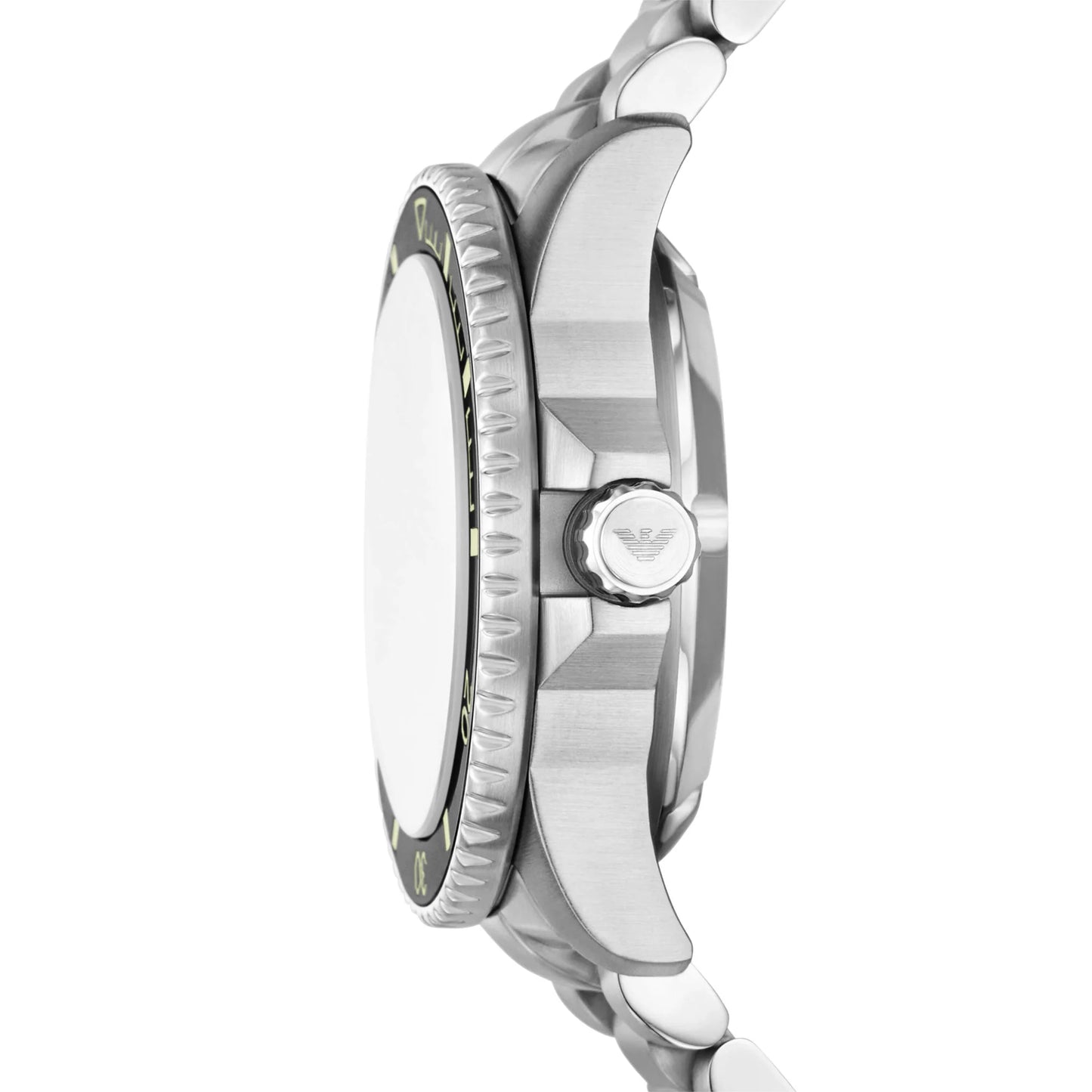 Emporio Armani Silver Full Lume Dial Men's Automatic Watch- AR60083