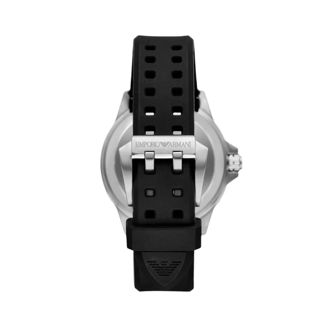 Emporio Armani Black Dial Automatic Movement Diver's Men's Watch - AR60086