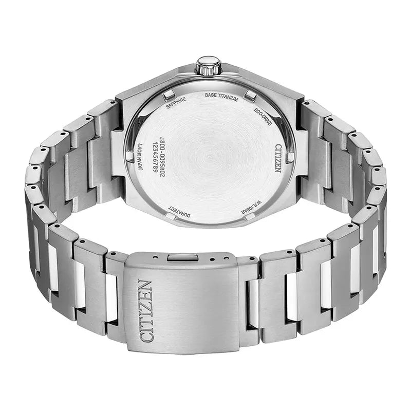 Citizen Zenshin Super Titanium Eco-Drive Watch Green Dial Men's Watch- AW0130-85X