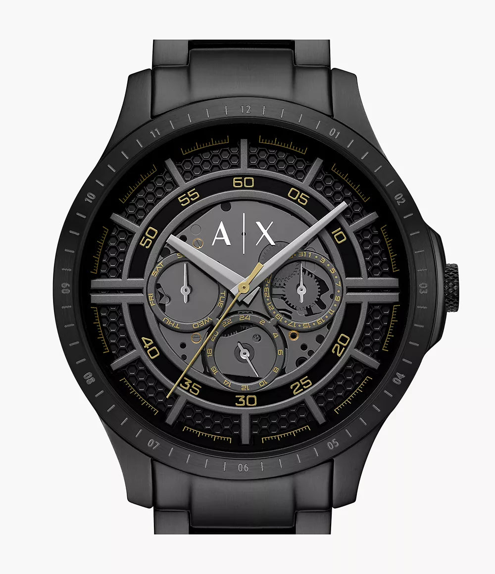 Armani Exchange Multifunction Black Stainless Steel Men's Watch - AX2460