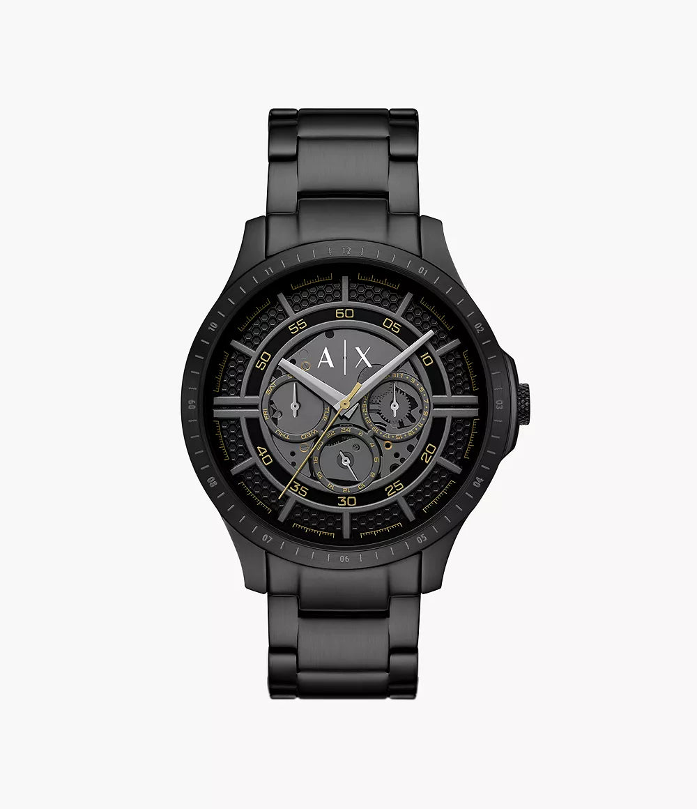 Armani Exchange Multifunction Black Stainless Steel Men's Watch - AX2460