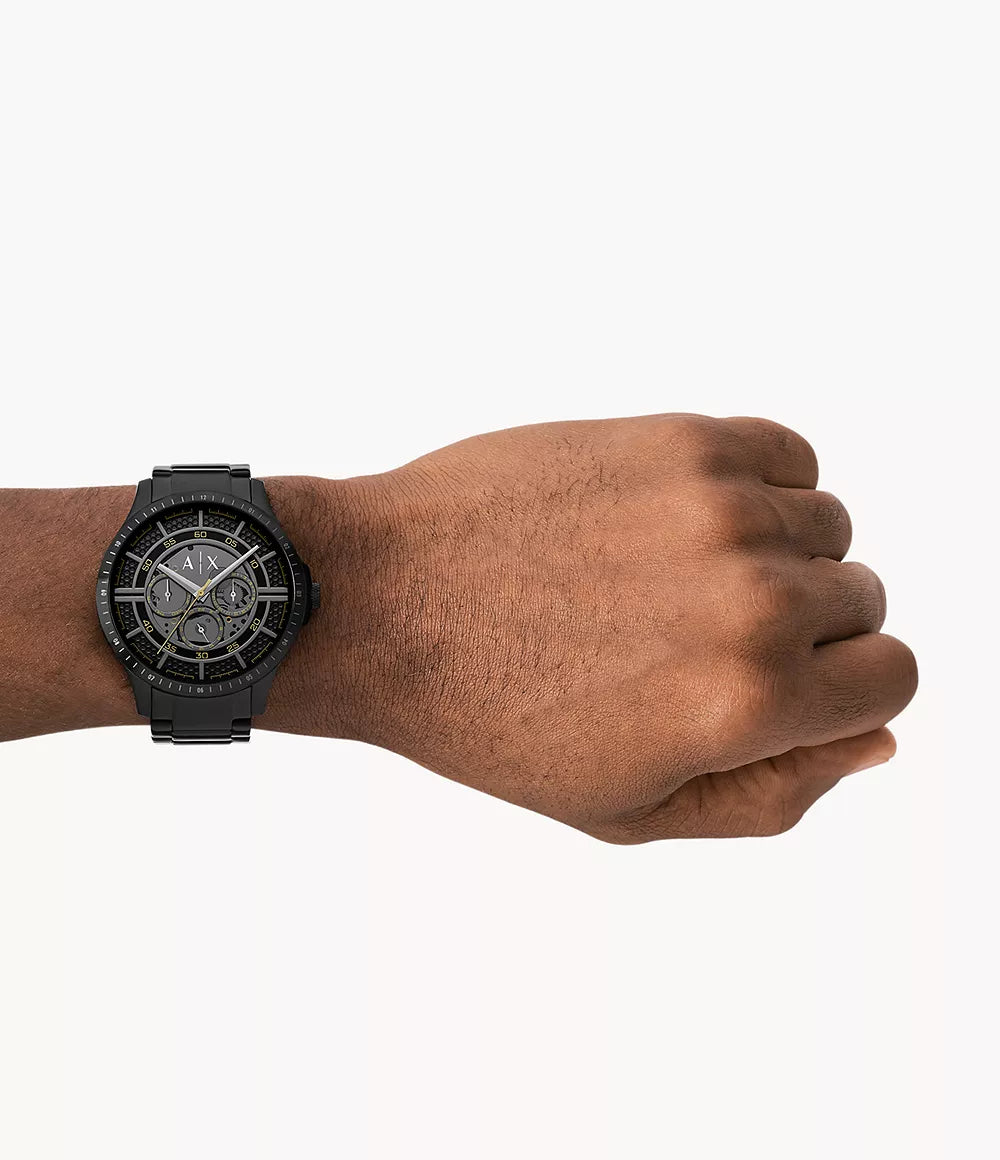 Armani Exchange Multifunction Black Stainless Steel Men's Watch - AX2460