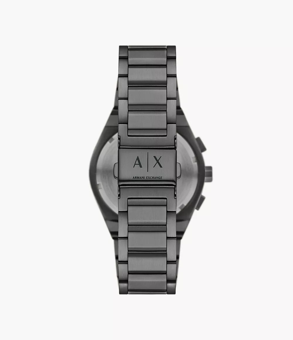 Armani Exchange Gunmetal Blue Dial Men's Chronograph watch- AX4182